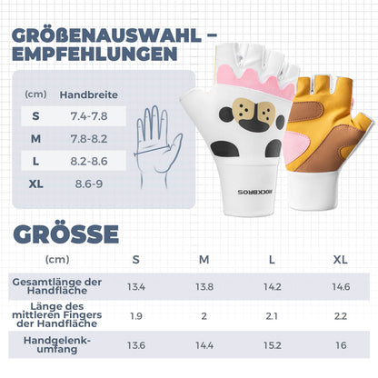 Kinder Halbfinger Fingerlose Fahrradhandschuhe