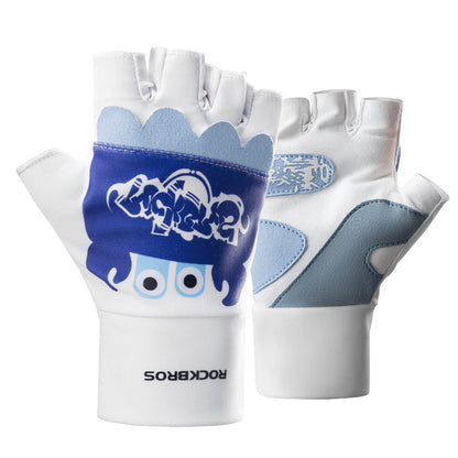Kinder Halbfinger Fingerlose Fahrradhandschuhe
