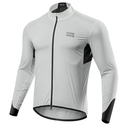 Leichte Fahrradjacke Atmungsaktiv Reflektierend Grau Herren