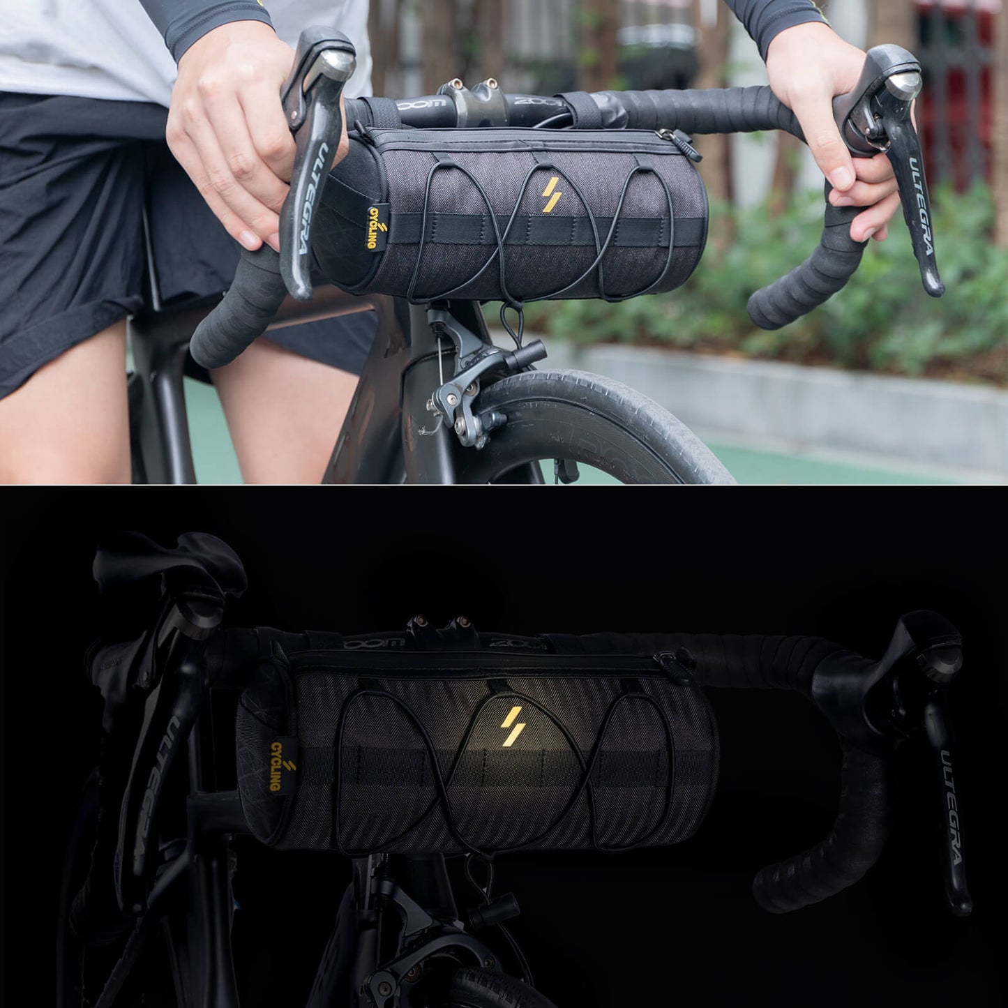 Lenkertasche 2,1L  mit Schultergurt für MTB, Rennrad, Gravel & E-Bike