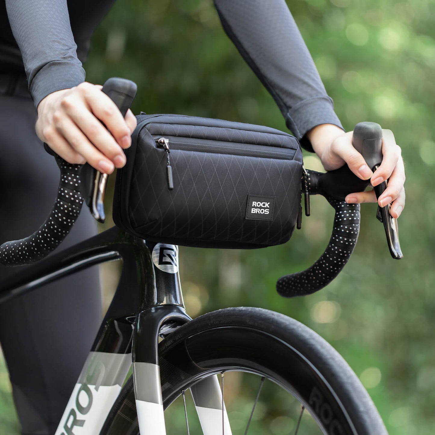 Lenkertasche Fahrradtasche mit Schultergurt 2,1L