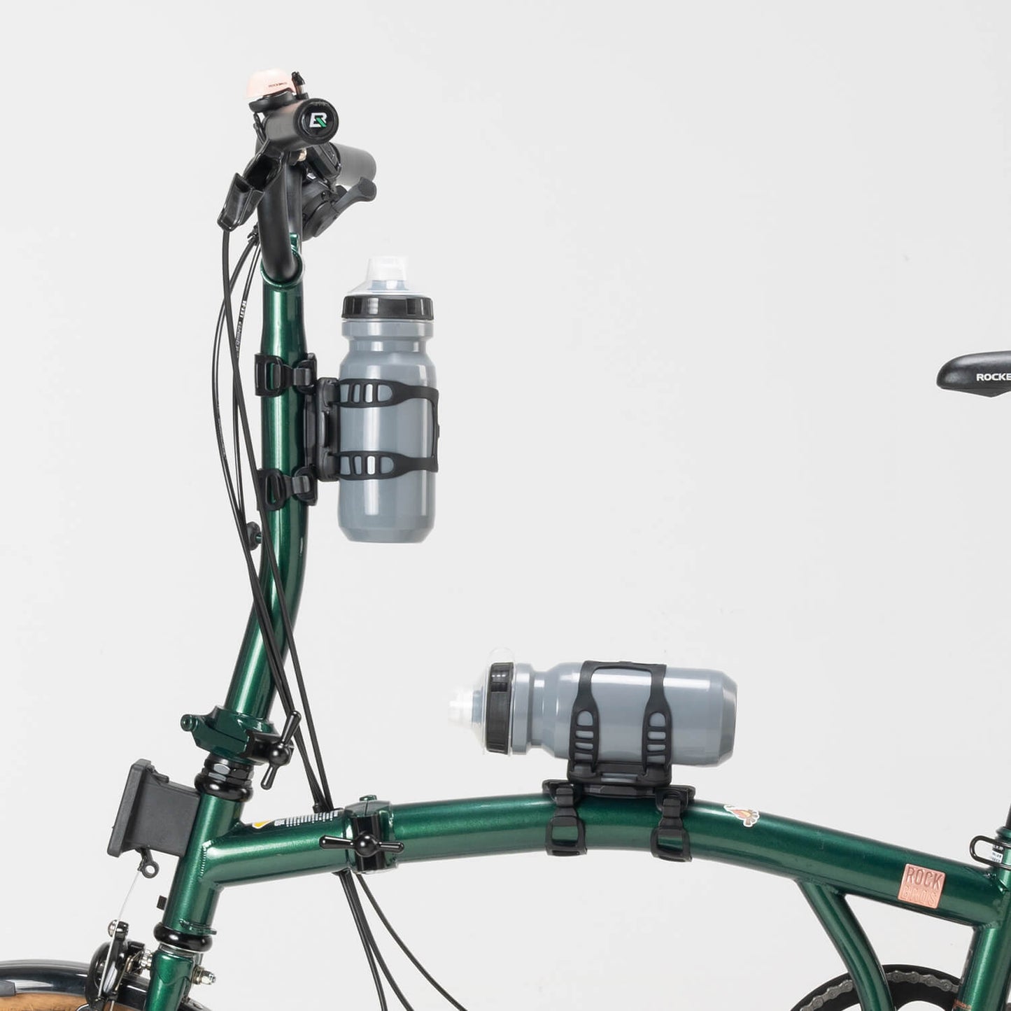 Magnetischer Flaschenhalter für Fahrrad – mit Riemenbefestigung