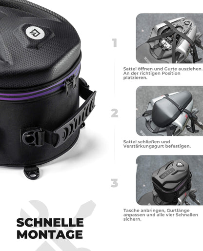 Motorrad Hecktasche Gepäcktasche 12,5L für Rücksitz