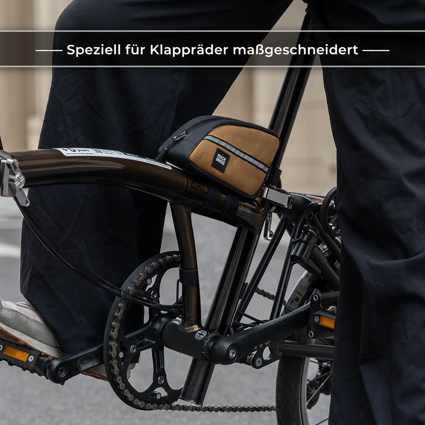 Oberrohrtasche 0,8L Leicht für Klapprad Falträder