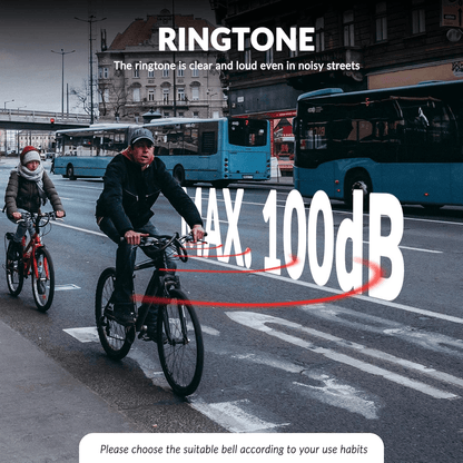 Rennrad Fahrradklingel 100dB für gebogene Lenker 22,2mm