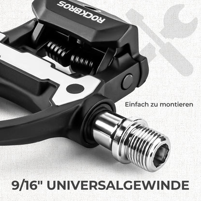 SPD Pedale Einstellbarer Spannung inkl. Cleats für Rennrad Wettkampf
