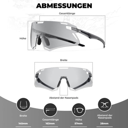 Aerodynamische und Windabweisende Sportbrille