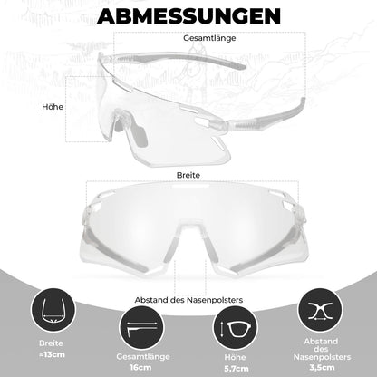 Aerodynamische und Windabweisende Sportbrille