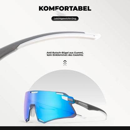 Aerodynamische und Windabweisende Sportbrille