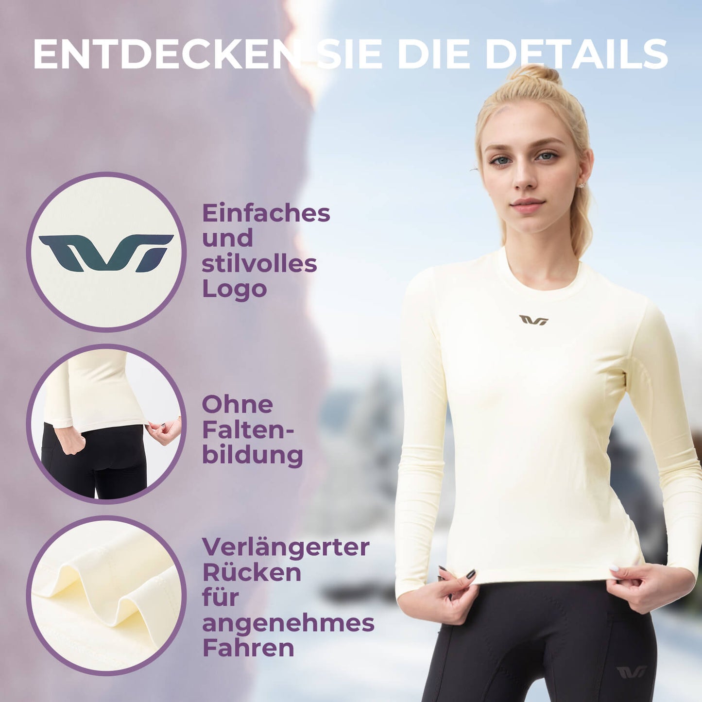 TVI Fahrrad Damen Thermounterwäsche Winter