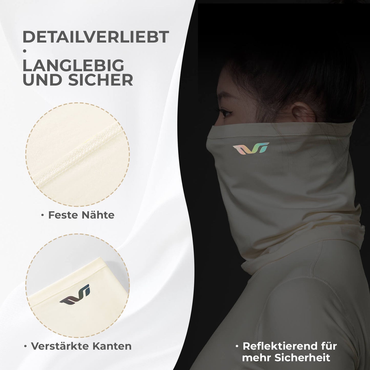 TVI Winter Sturmhaube Atmungsaktiv Warm Maske für Damen