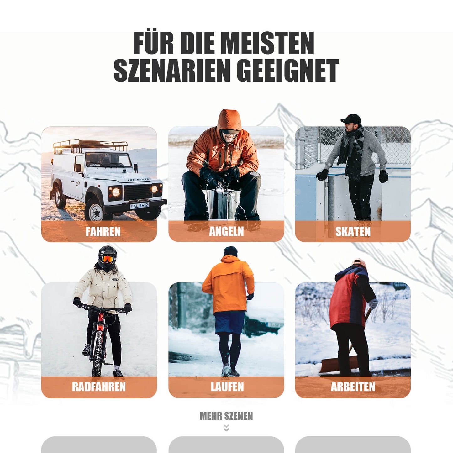 Herbst Fahrradhandschuhe Touchscreen-fähig
