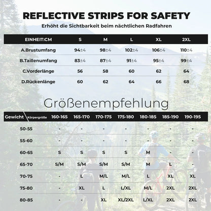 Radtrikot Kurzarm Herren, Atmungsaktives schnelltrocknendes Rennrad Trikot