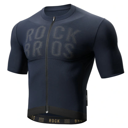 Radtrikot Kurzarm Herren, Atmungsaktives schnelltrocknendes Rennrad Trikot
