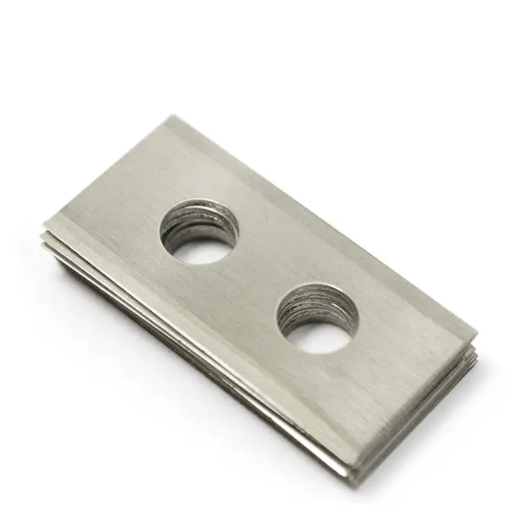 30 rostfreie Edelstahl Ersatz-Messer-Klingen 2-Loch, für Redkey MGC1000
