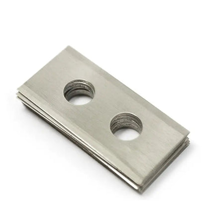 30 rostfreie Edelstahl Ersatz-Messer-Klingen 2-Loch, für Redkey MGC1000