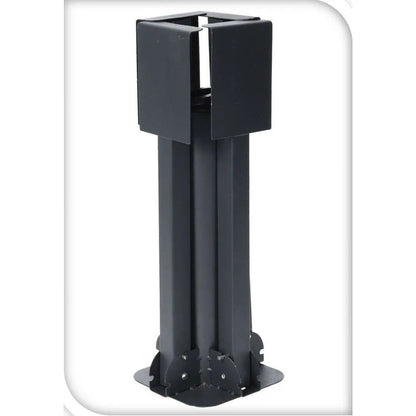 Schirmständer Plattenständer Sonnenschirm Metall grau Ständer für 40x40 Platten