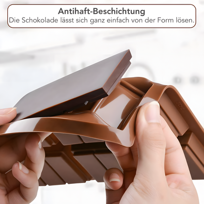 Schokoladenform aus Silikon für 6 Tafeln - Form 3