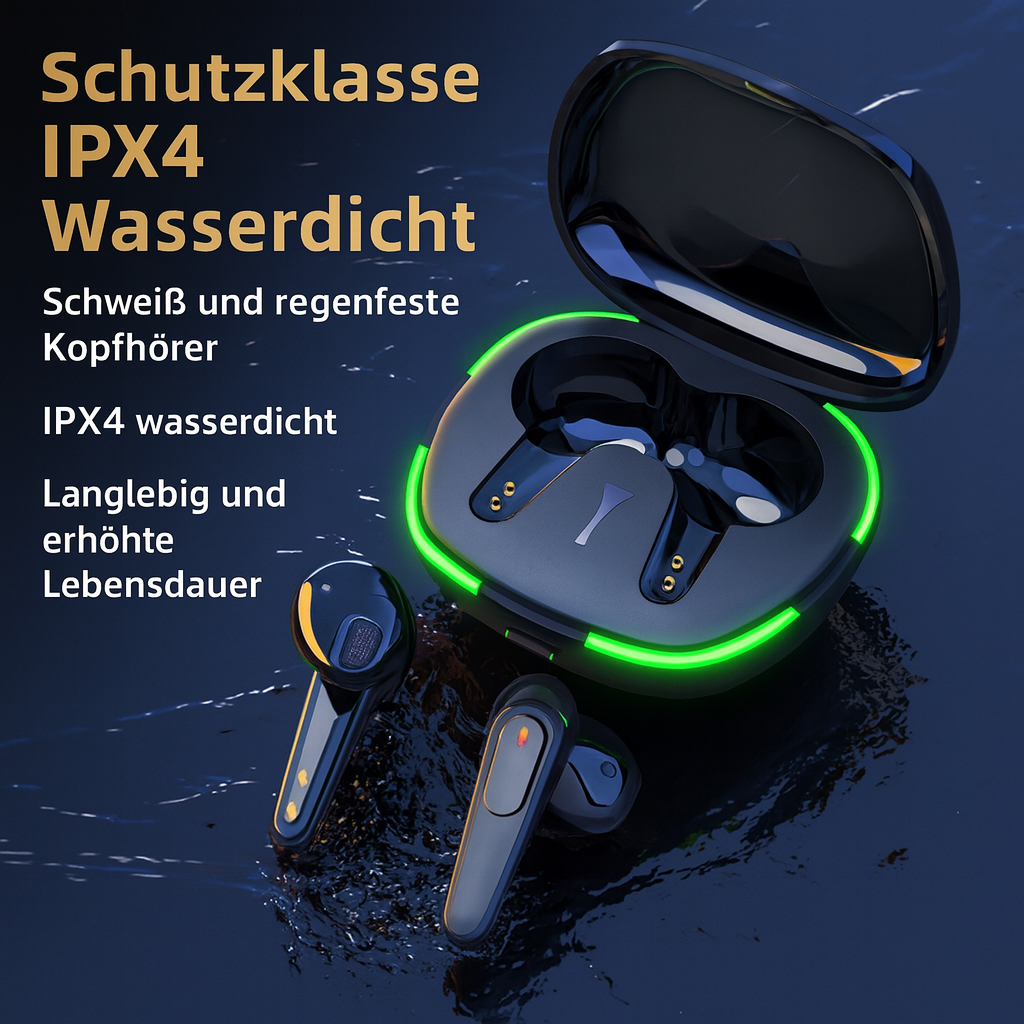 TWS Bluetooth 5.0 In-Ear Kopfhörer Kabellos Touch IPX4 LED Ladecase