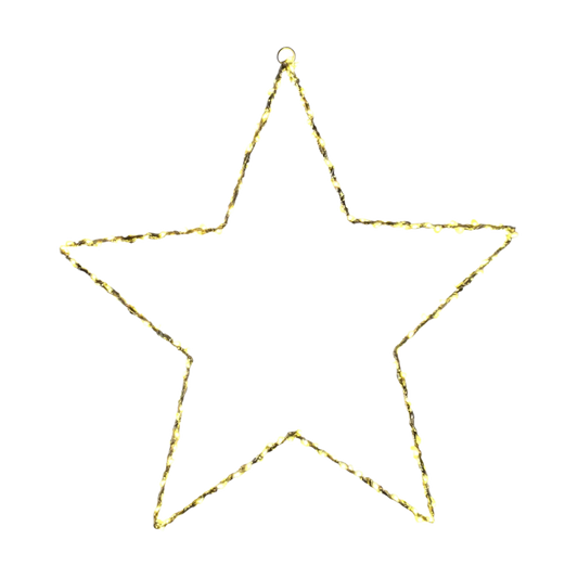 Weihnachtsstern Weihnachtsbeleuchtung XXL 50 cm 150 LED Stern Timer Batterie