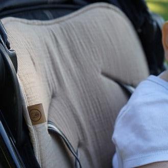 Muslin seat cover for the stroller - universal fit