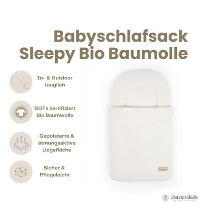 Babyschlafsack Sleepy Bio-Baumwolle – 2.5 TOG Ganzjahr
