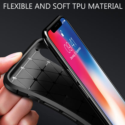 NALIA Silikonhülle für iPhone XR – Rutschfest & Matt – VORTEX (Gebürstete Optik & Carbon Design) – Marke aus Berlin