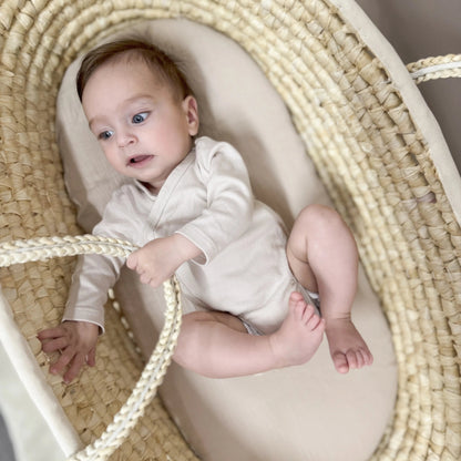 Spannbettlaken aus Leinen für Wiegen, Babywanne, Moseskorb & Beistellbett