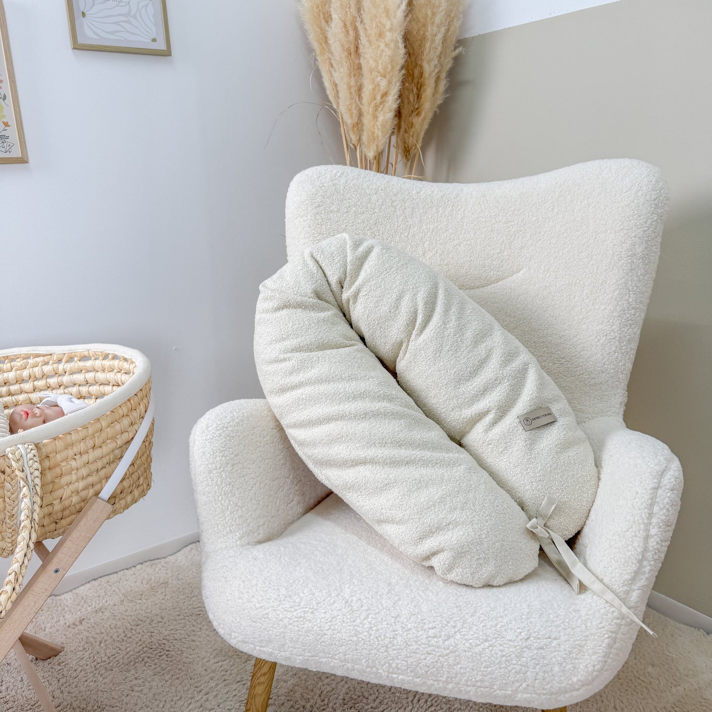 Stillkissen & Schwangerschaftskissen Bouclé Teddy XXL – ergonomisch, weich & vielseitig