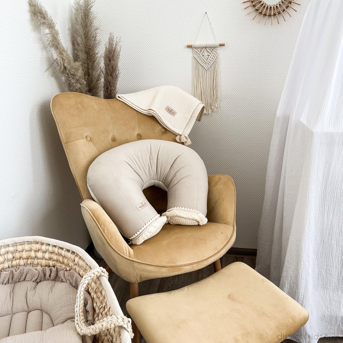 Stillkissen U-Form Boho – Komfort & Unterstützung für Mama und Baby