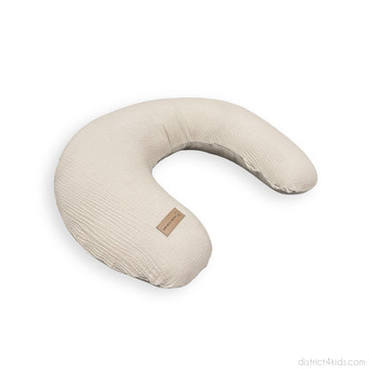 Nursing pillow U-shaped muslin with removable cover – ergonomic moon nursing pillow