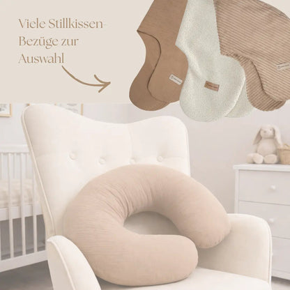 Stillkissen U-Form Musselin – abnehmbarer Bezug
