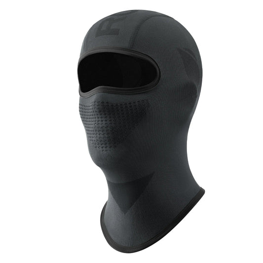 Sturmhaube Balaclava, Atmungsaktive Skimaske Schwarz-Grau