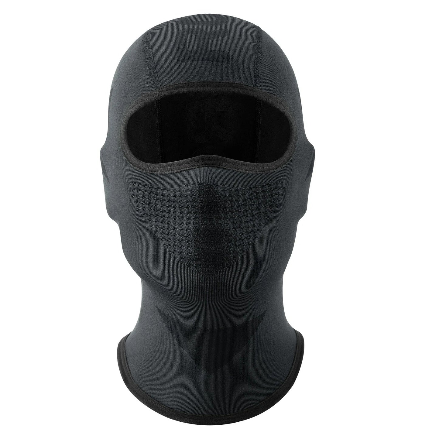 Sturmhaube Balaclava, Atmungsaktive Skimaske Schwarz-Grau
