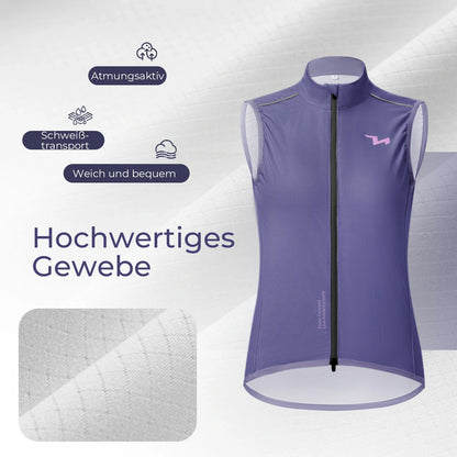TVI Damen Winddichte Weste Fahrradweste Leichtweight Atmungsaktiv