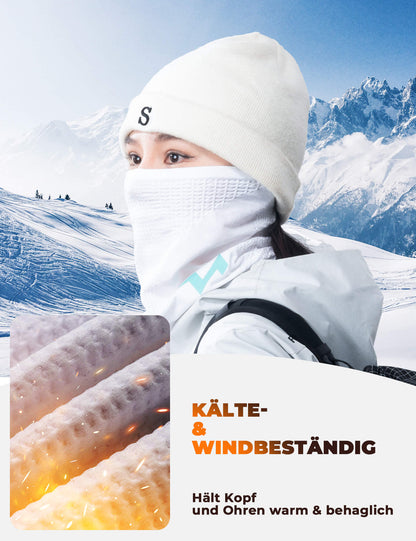 TVI Damen Winter Halbe Sturmhaube Warme Ski Mask Halstuch Winddichte Atmungsaktive
