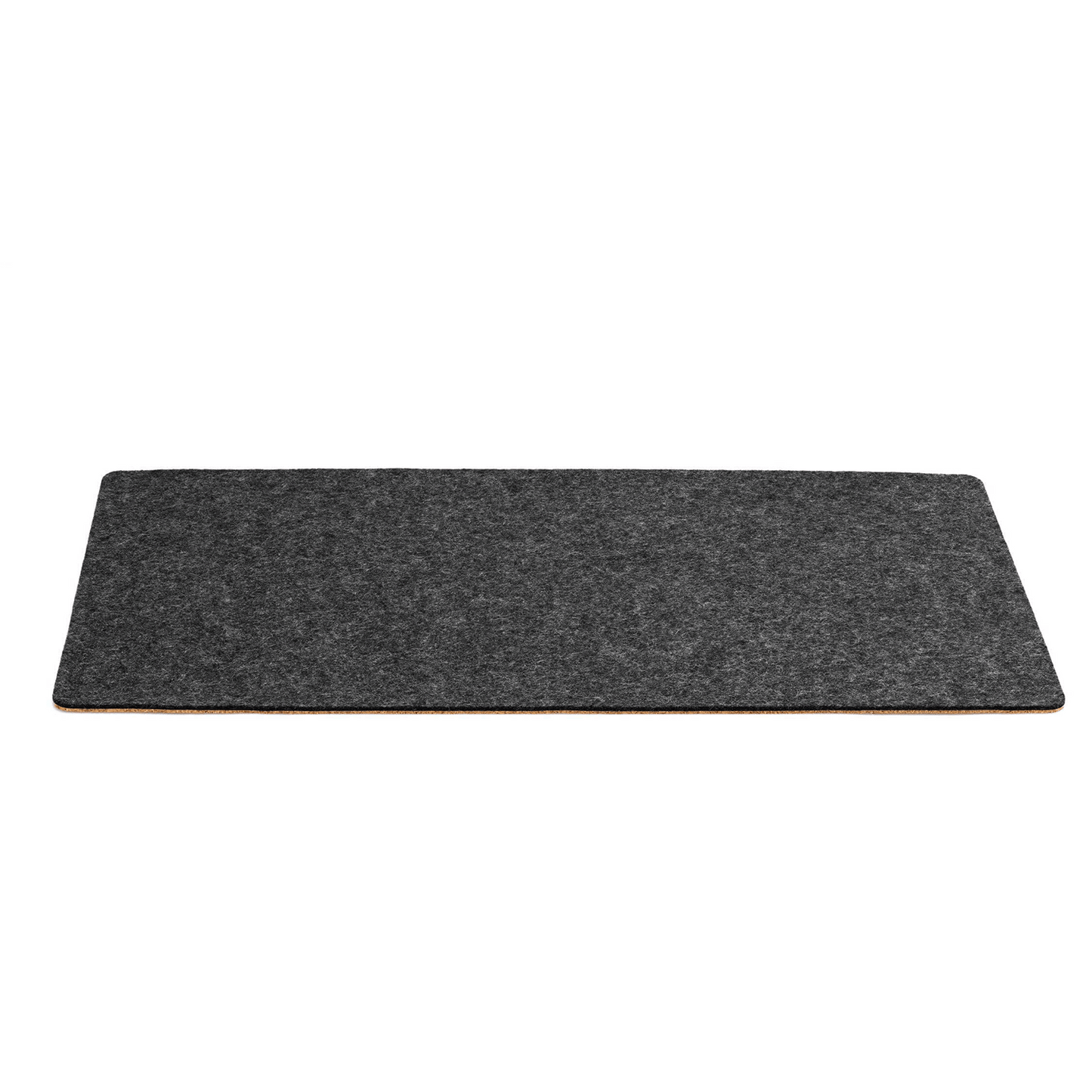 Schreibtischunterlage aus Filz und Kork | 40 x 90 cm | anthrazit