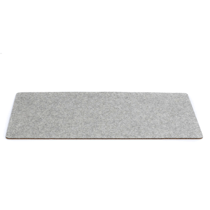 Felt and cork desk pad | 30 x 60 cm | light grey