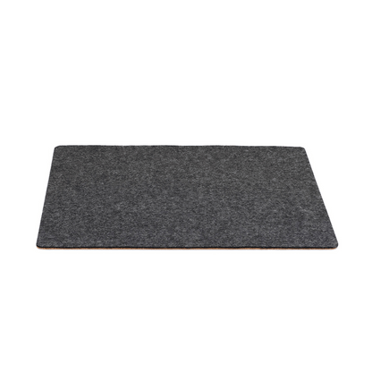 Felt and cork desk pad | 38 x 50 cm | anthracite