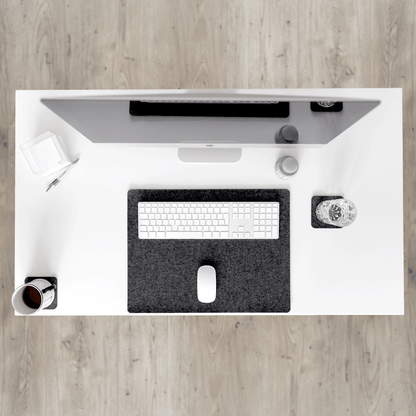 Felt and cork desk pad | 38 x 50 cm | anthracite