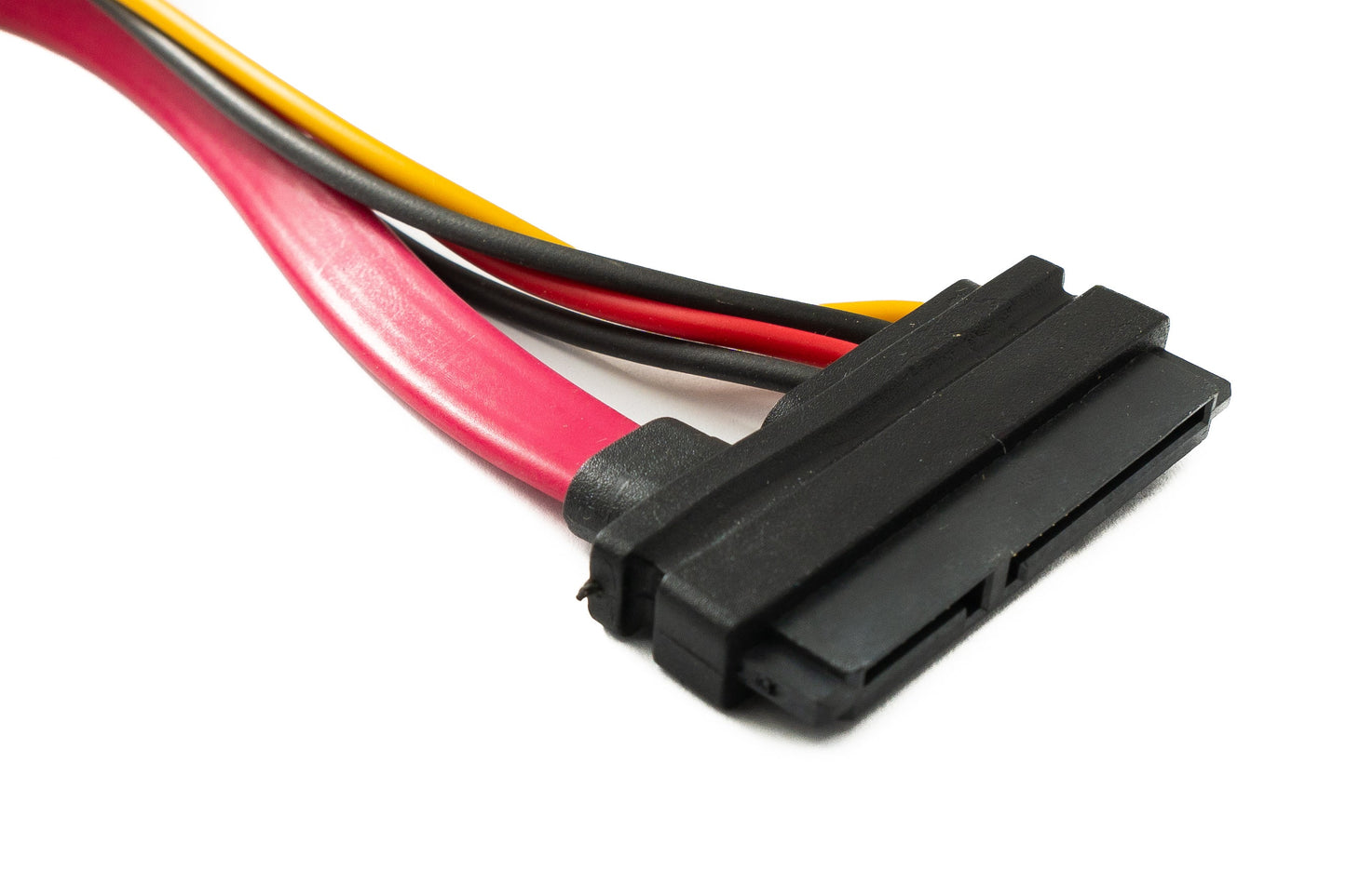 SYSTEM-S SATA Kabel 30 cm 22Pin 7+15 Stecker zu Buchse für Festplatte