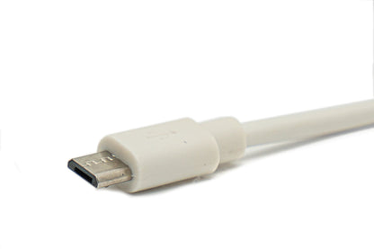 SYSTEM-S USB 2.0 Kabel 10 m Micro B Stecker zu Typ A Stecker in Weiß