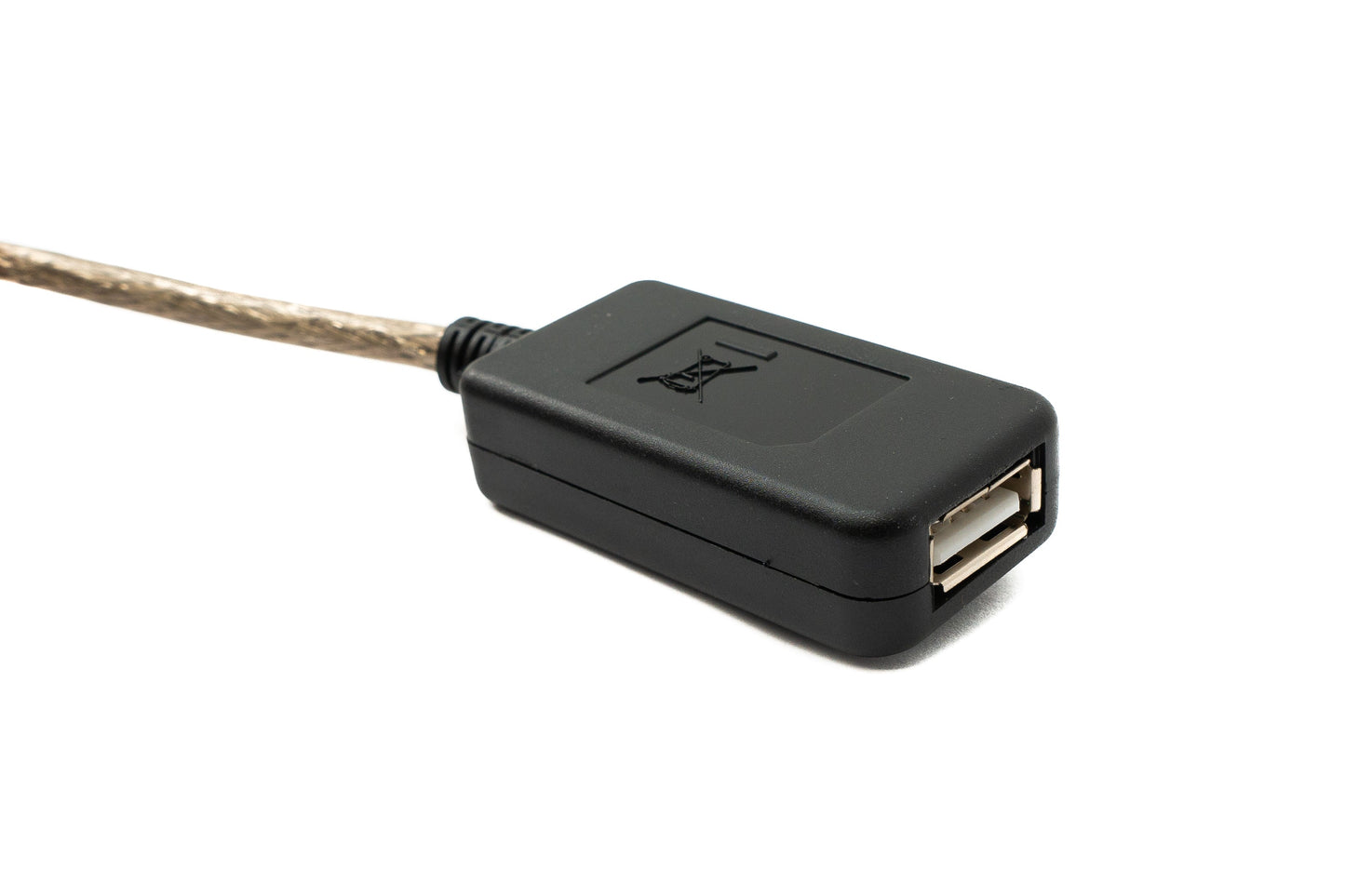SYSTEM-S USB 2.0 Kabel 10 m Typ A Stecker zu Buchse Kabel in Grau