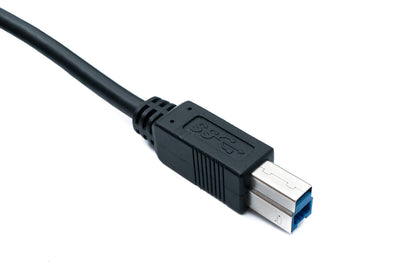 SYSTEM-S USB 3.0 cable 3 m type B male to A male 5 Gbit/s 100W in black