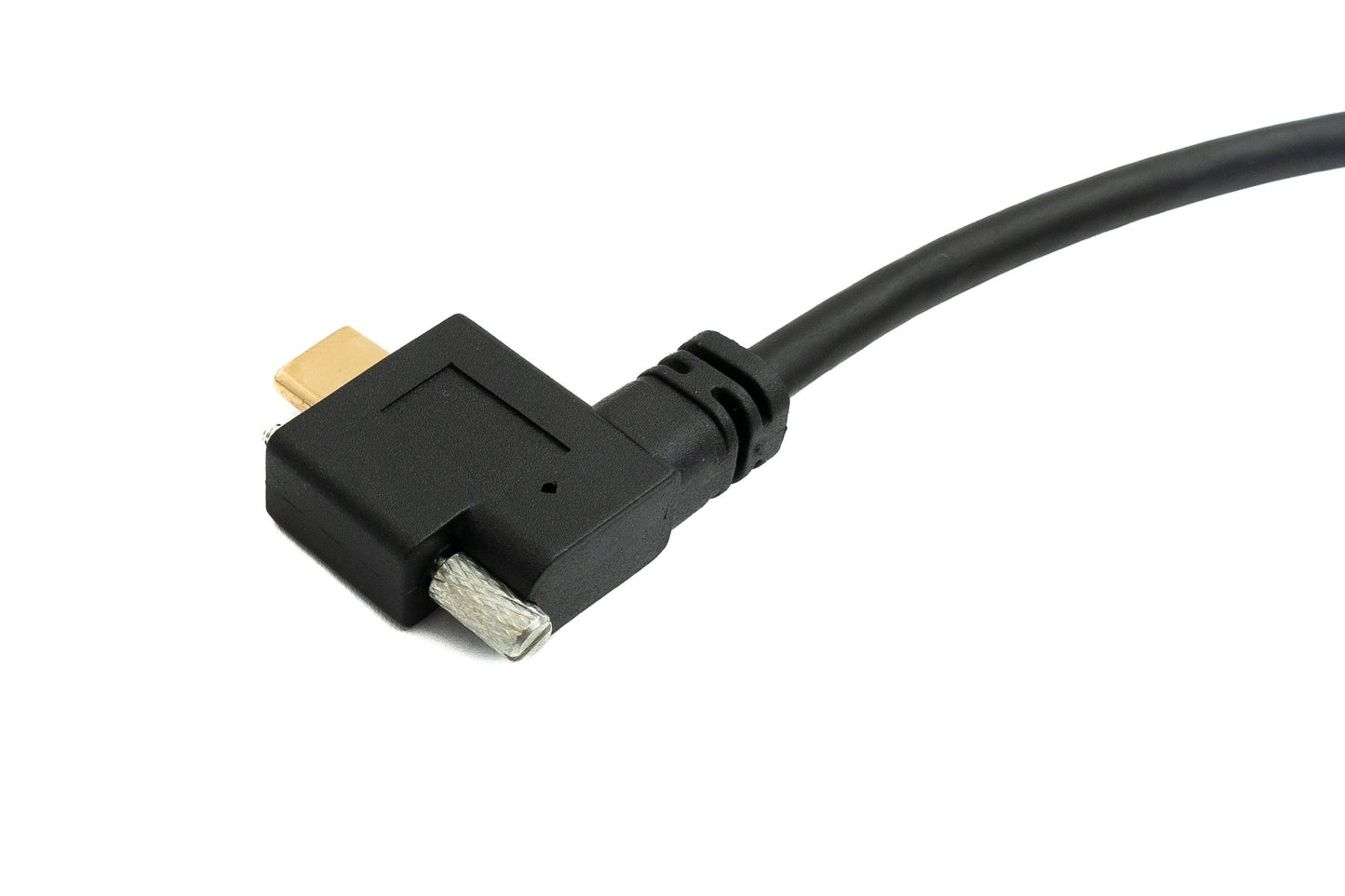 SYSTEM-S USB 3.1 Gen 2 Cable 60 cm Type C Male to Female Single Screw Left Right Angled