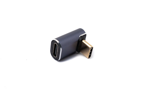 SYSTEM-S USB4 USB Adapter Typ C Stecker zu Buchse Winkel 40 Gbit/s 240 W USB 4.0 Kabel Adapter