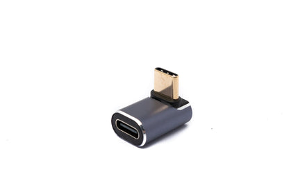 SYSTEM-S USB4 USB Adapter Typ C Stecker zu Buchse Winkel 40 Gbit/s 240 W USB 4.0 Kabel Adapter