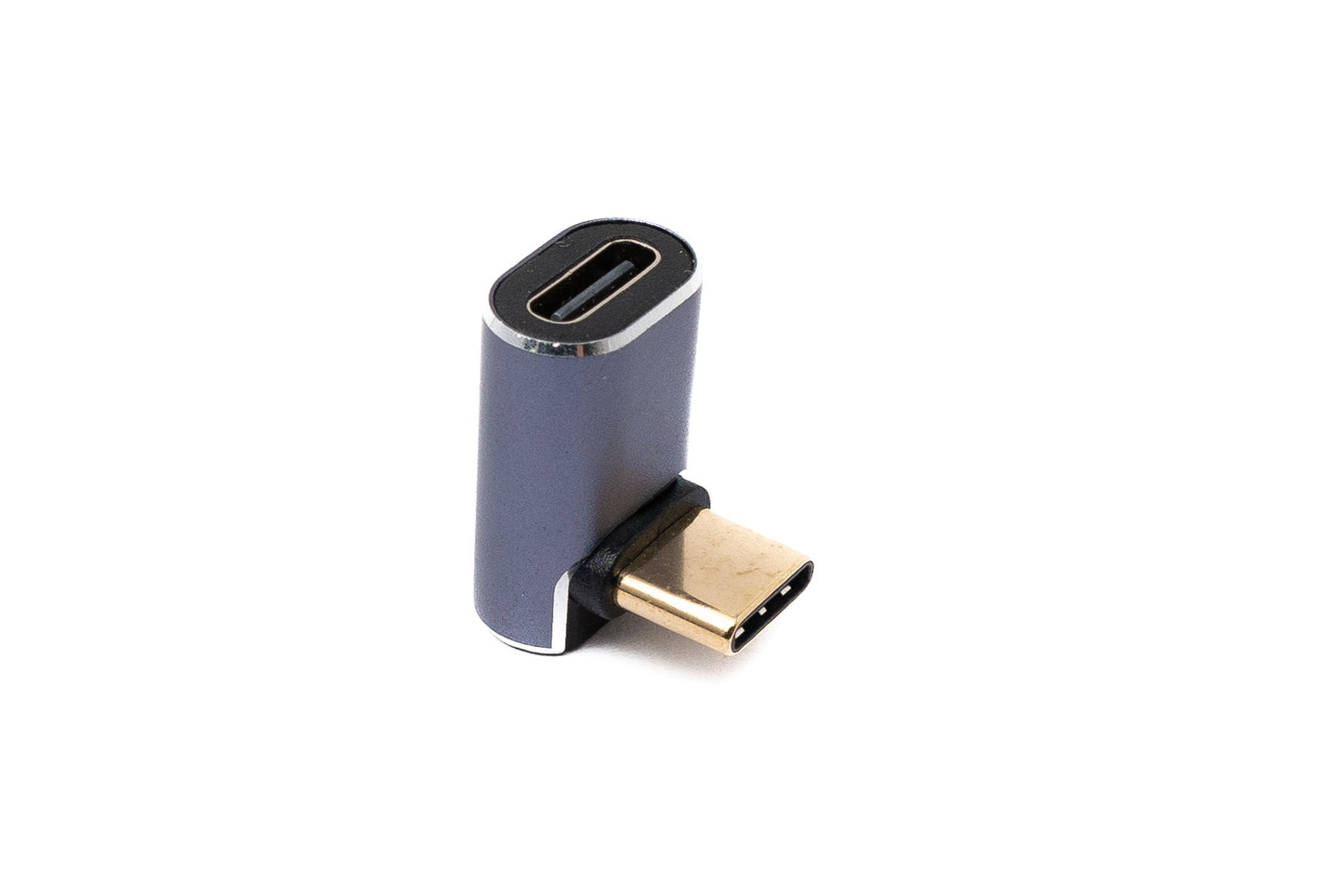 SYSTEM-S USB4 USB Adapter Typ C Stecker zu Buchse Winkel 40 Gbit/s 240 W USB 4.0 Kabel Adapter