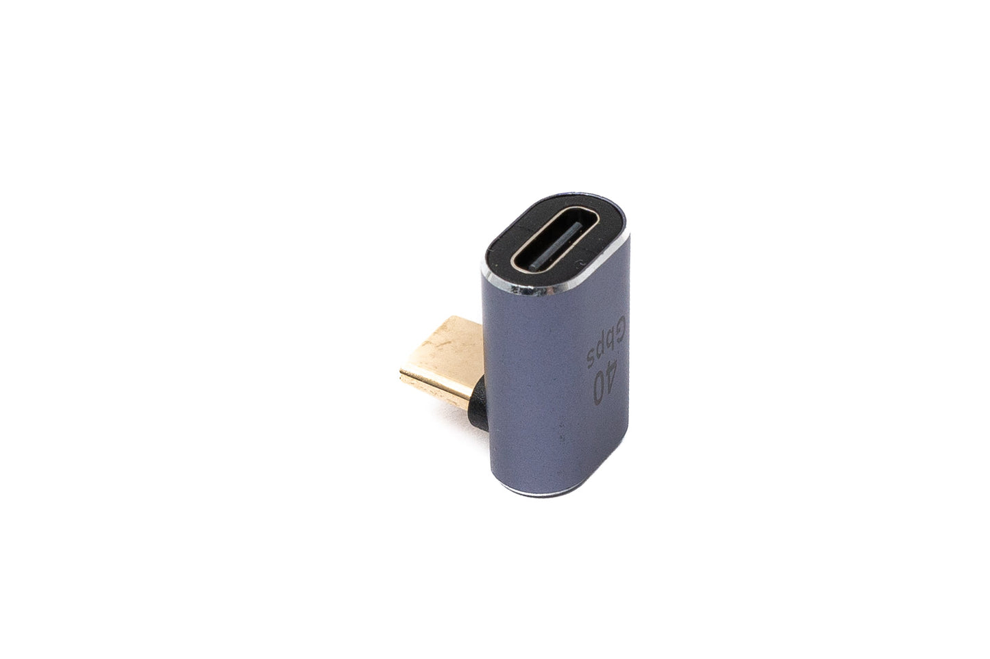 SYSTEM-S USB4 USB Adapter Typ C Stecker zu Buchse Winkel 40 Gbit/s 240 W USB 4.0 Kabel Adapter
