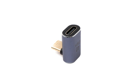 SYSTEM-S USB4 USB Adapter Typ C Stecker zu Buchse Winkel 40 Gbit/s 240 W USB 4.0 Kabel Adapter